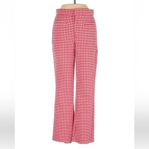 Zara Gingham Cropped Trousers XS